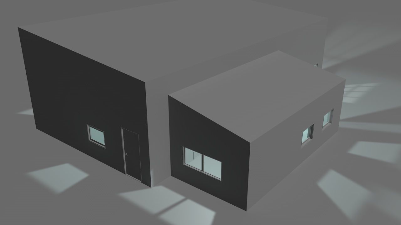 House package - low poly - 40 1-floor houses Low-poly 3D model_62