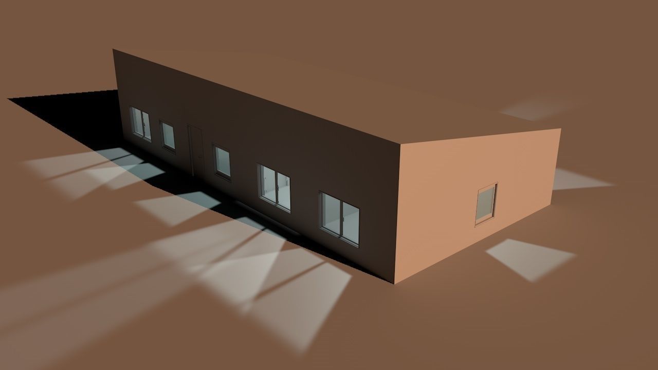 House package - low poly - 40 1-floor houses Low-poly 3D model_25