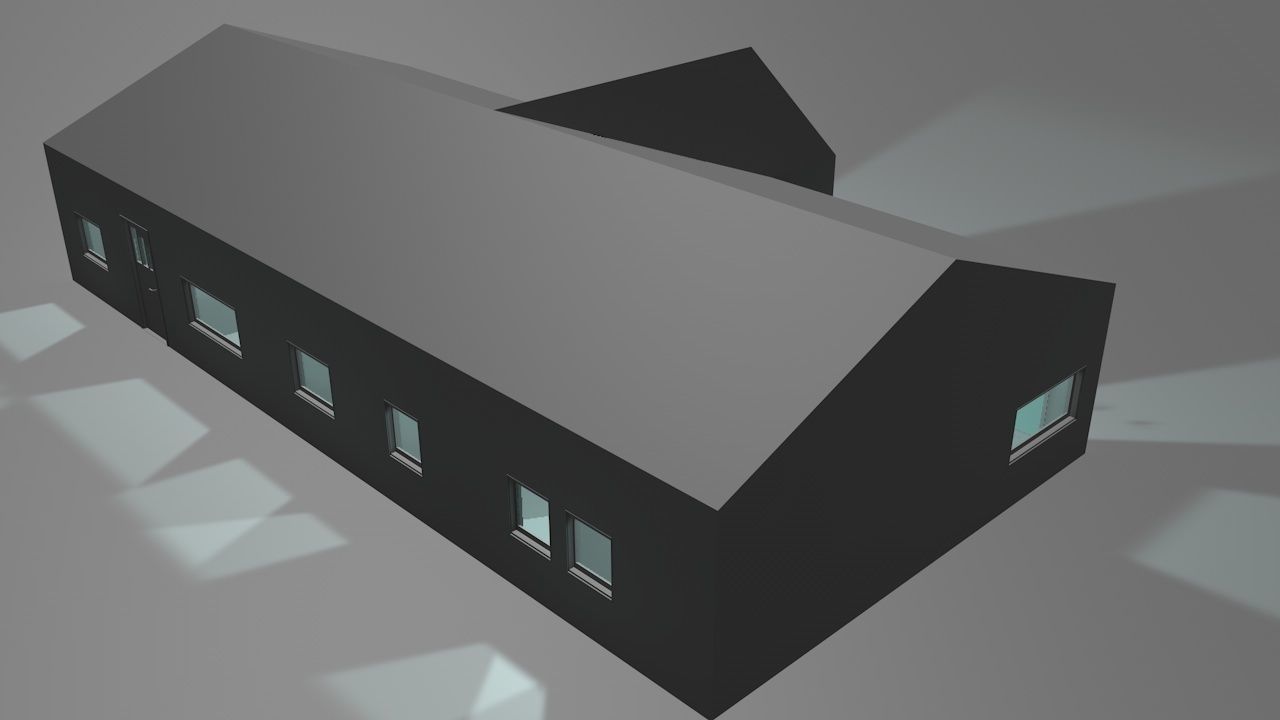 House package - low poly - 40 1-floor houses Low-poly 3D model_85