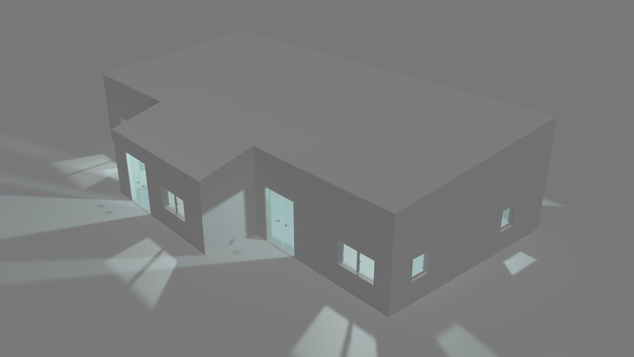 House package - low poly - 40 1-floor houses Low-poly 3D model_57