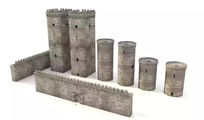 Medieval castle parts