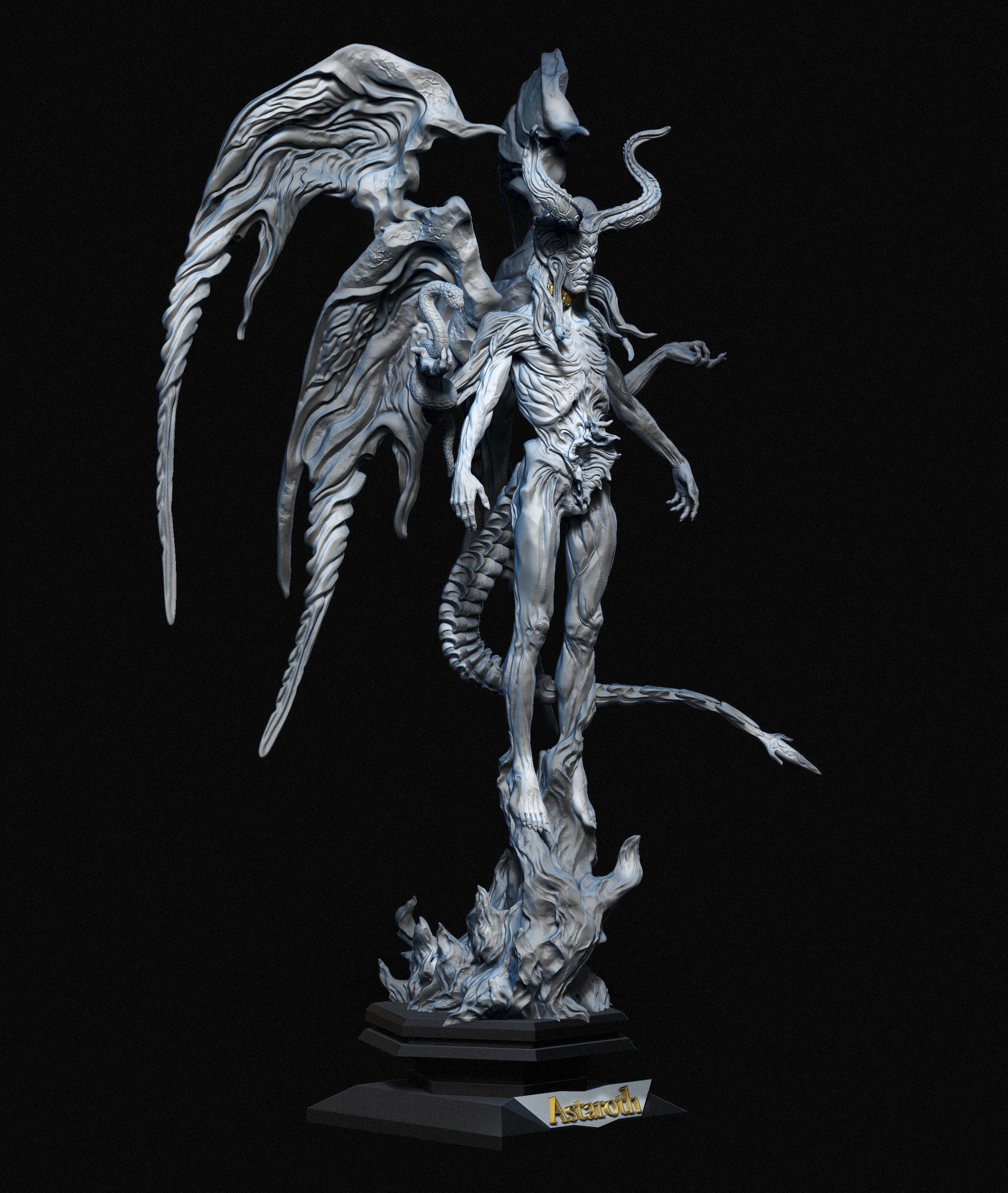 Astaroth  demon 3D print model_2
