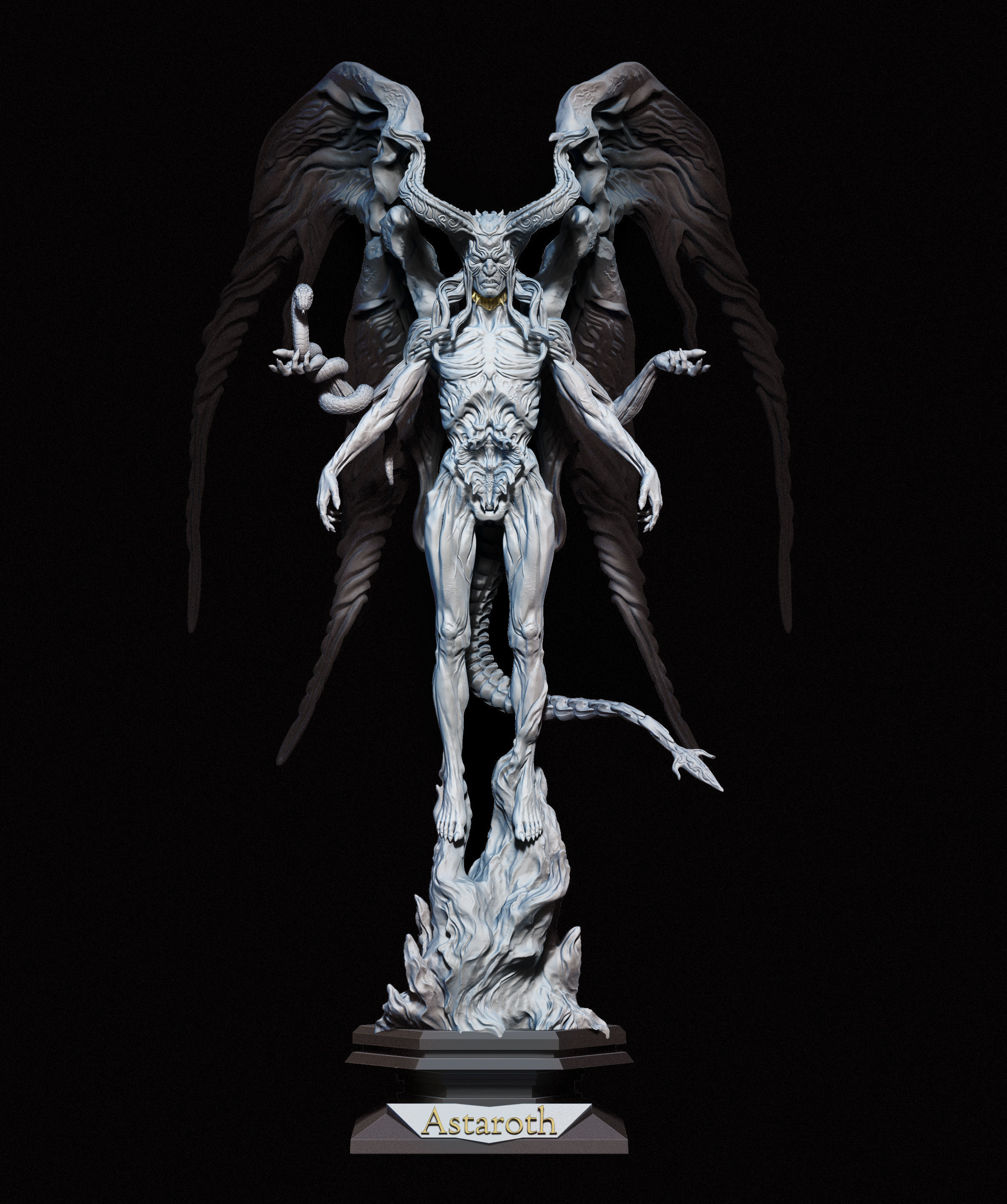 Astaroth  demon 3D print model_1