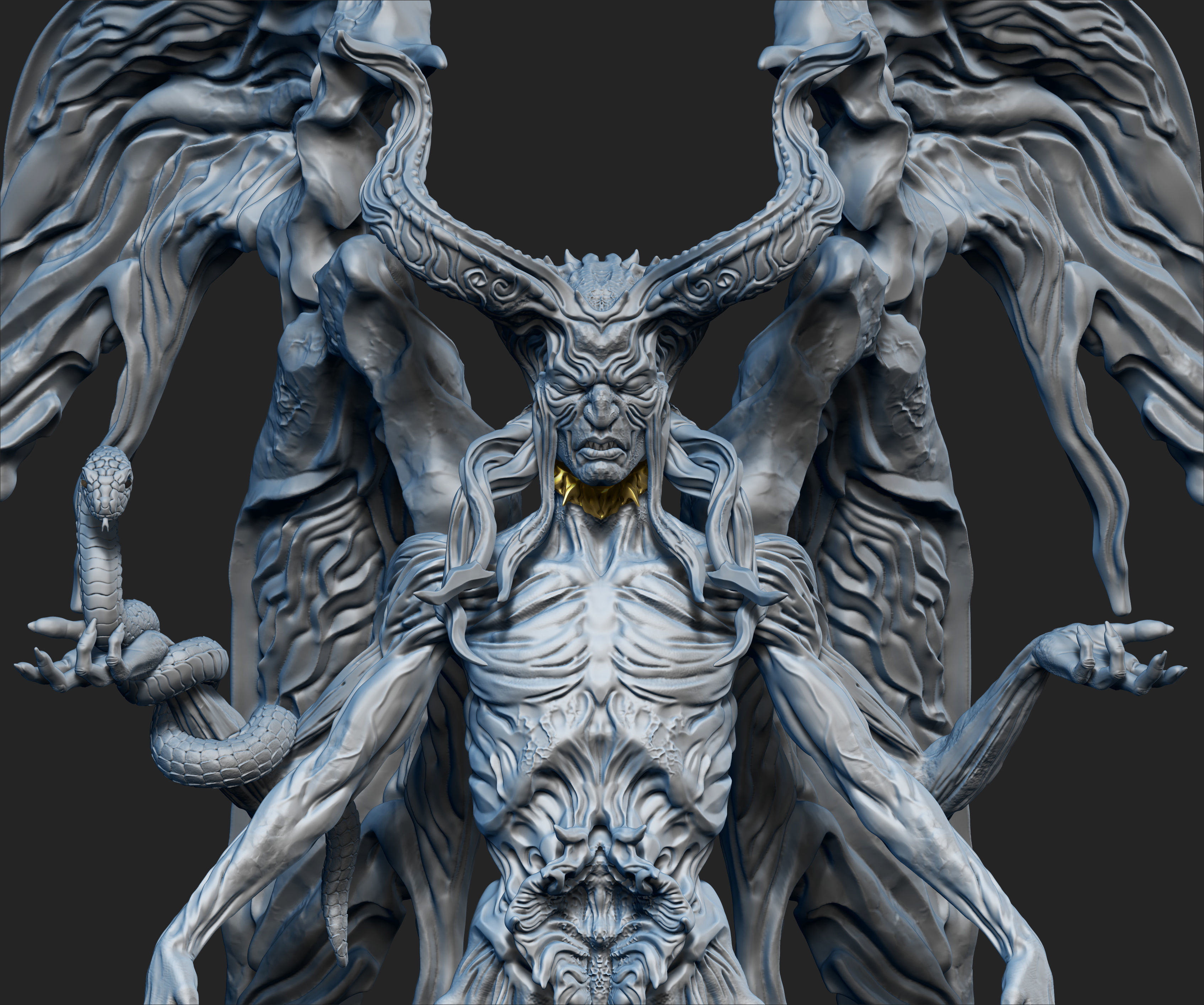 Astaroth  demon 3D print model_4