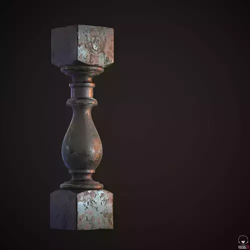 Baluster wooden column