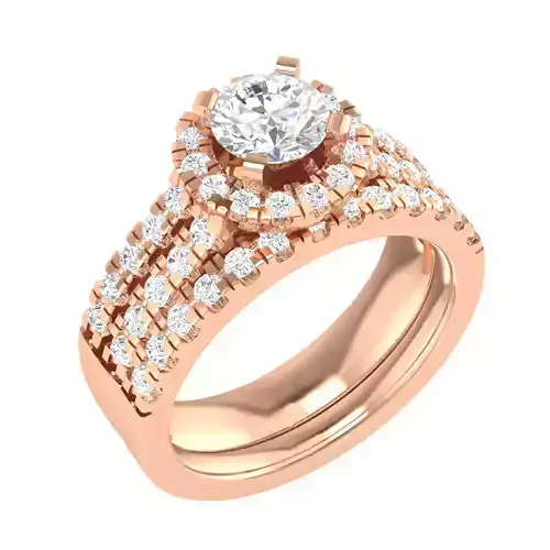 Halo Solitaire Ring - 140231