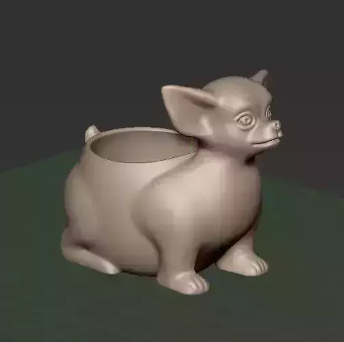 pot-chihuahua 3d print model