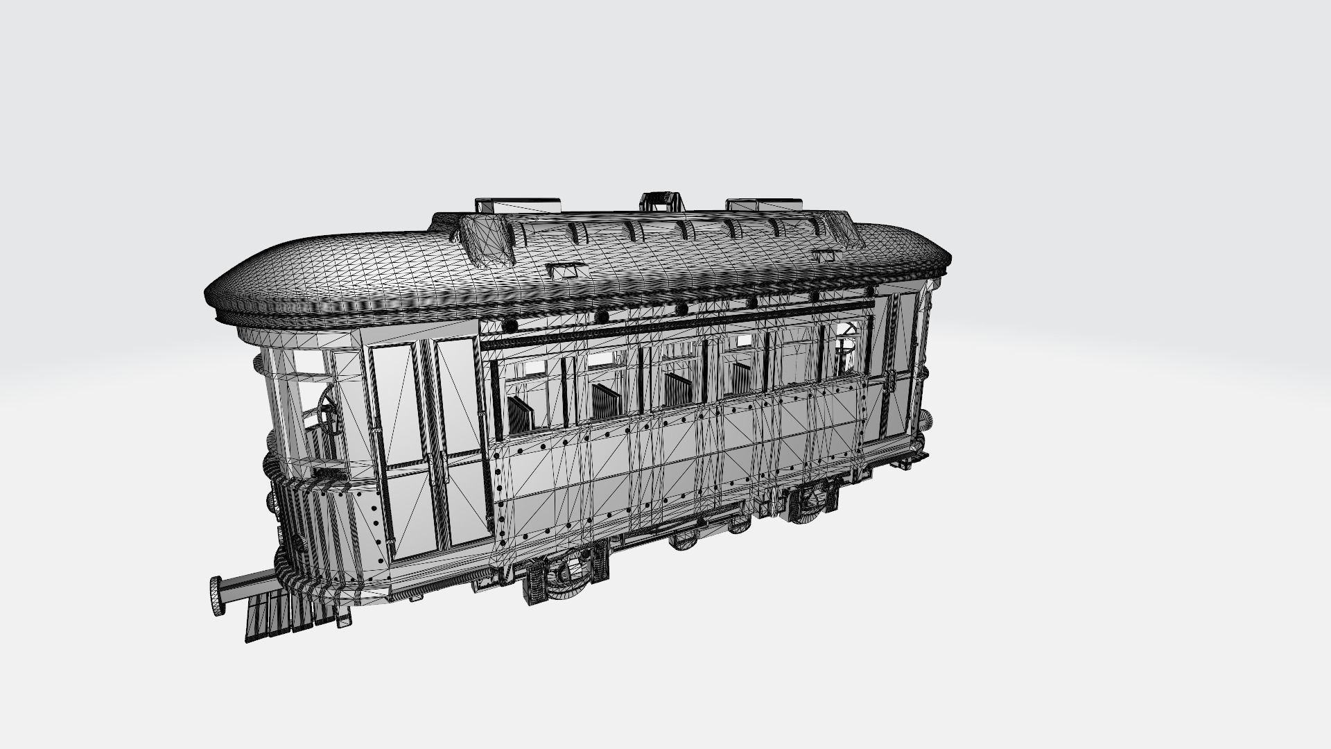 Train car 3D print model_2