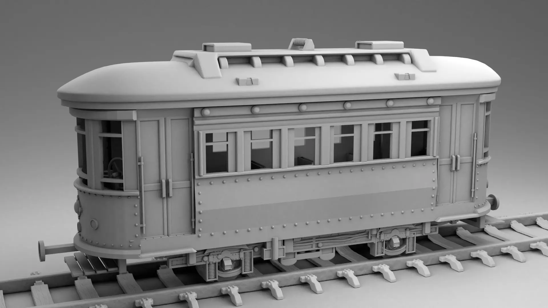 Train car 3D print model_0