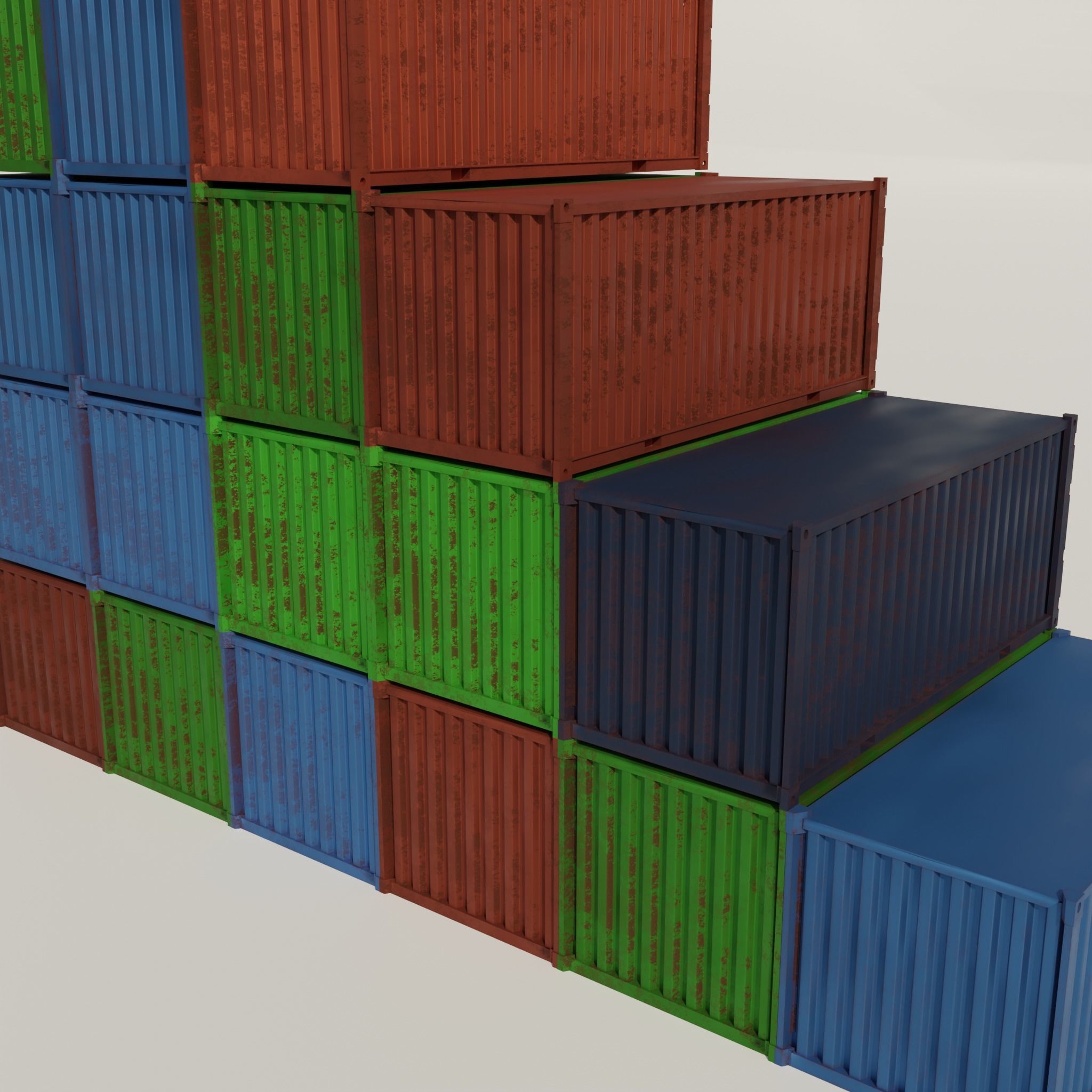 Shipping container 3D model_1