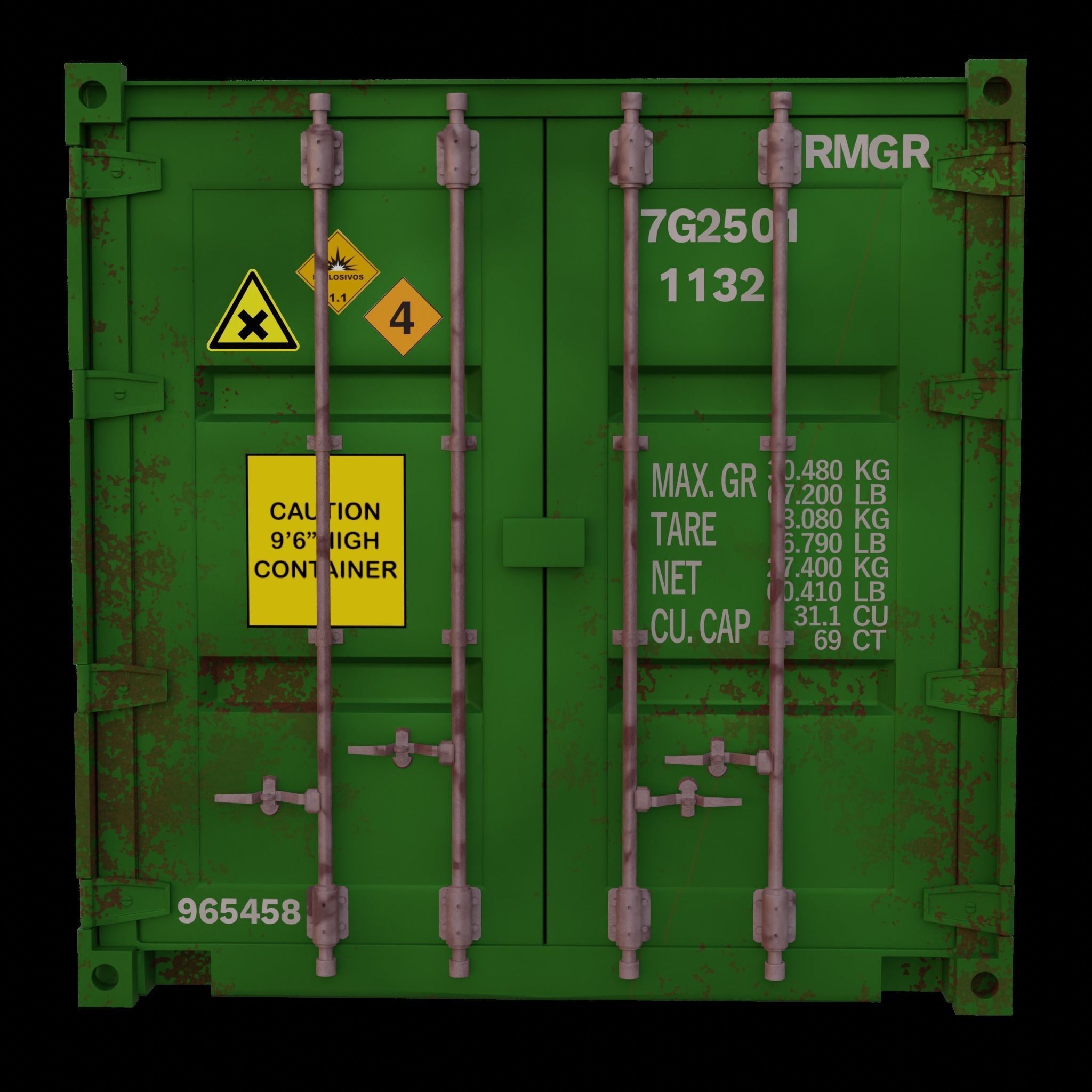 Shipping container 3D model_5