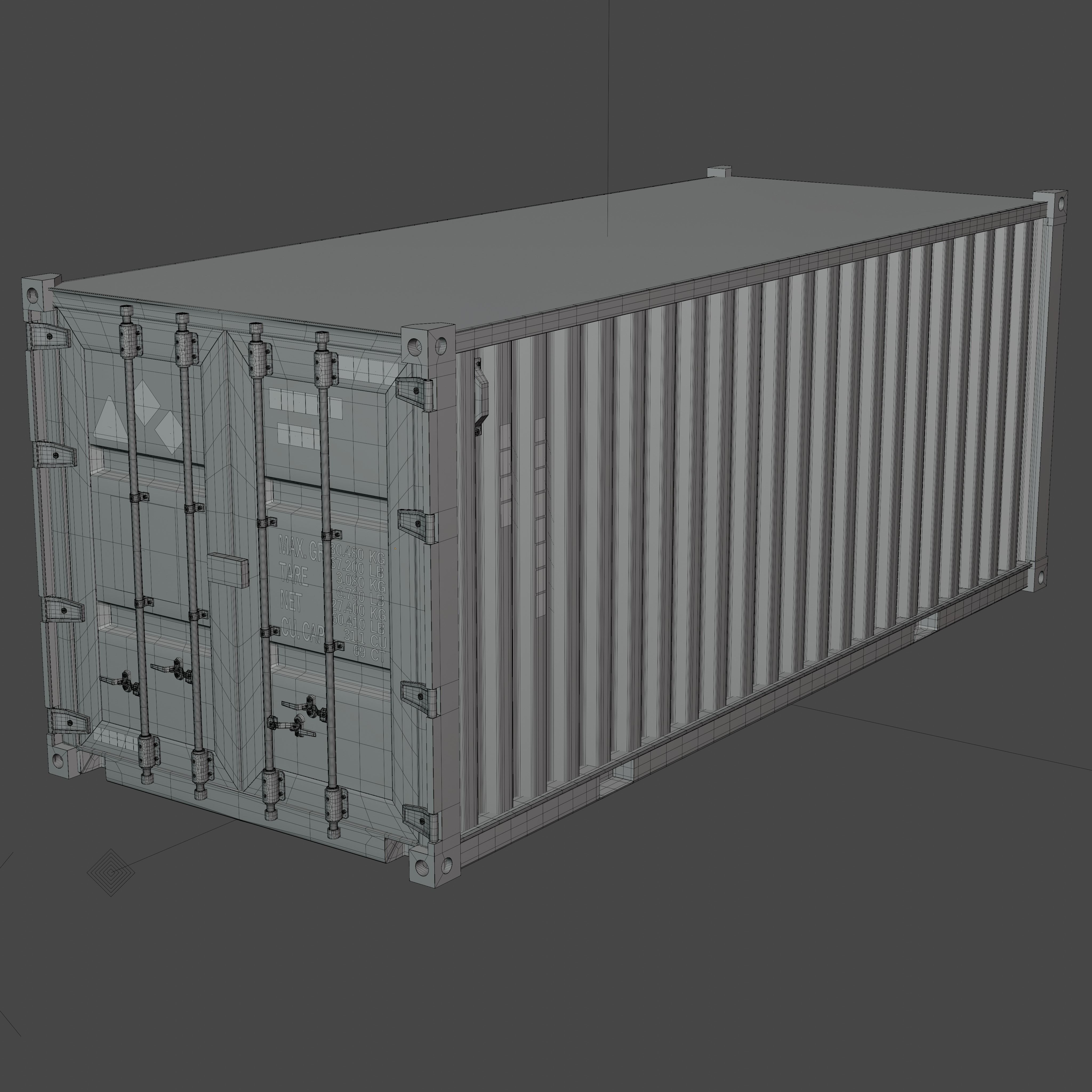Shipping container 3D model_7