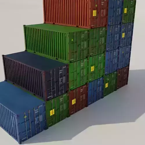 Shipping container 3D model Shipping container 3D model