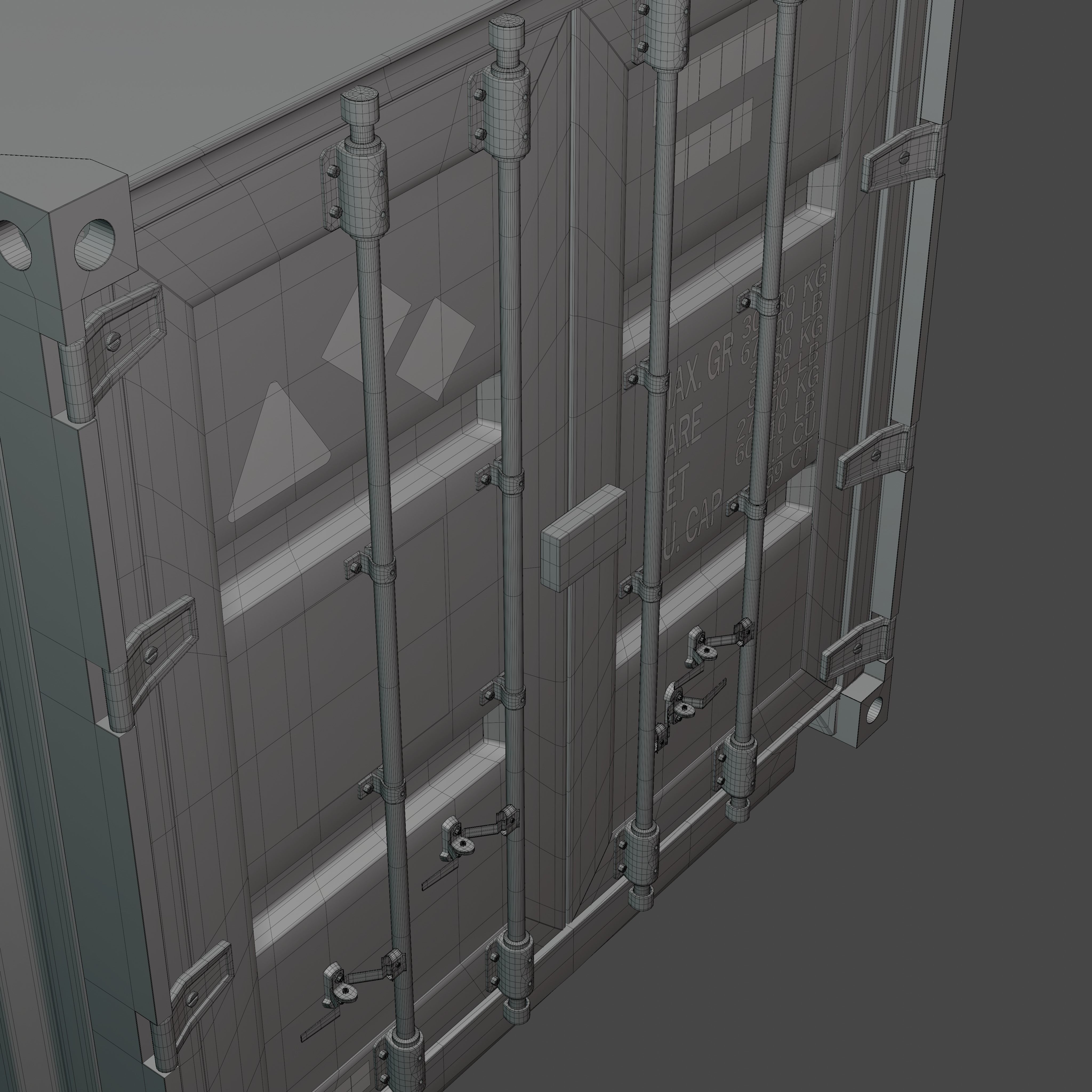 Shipping container 3D model_9