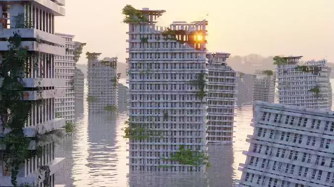 Apocalyptic City 3D model