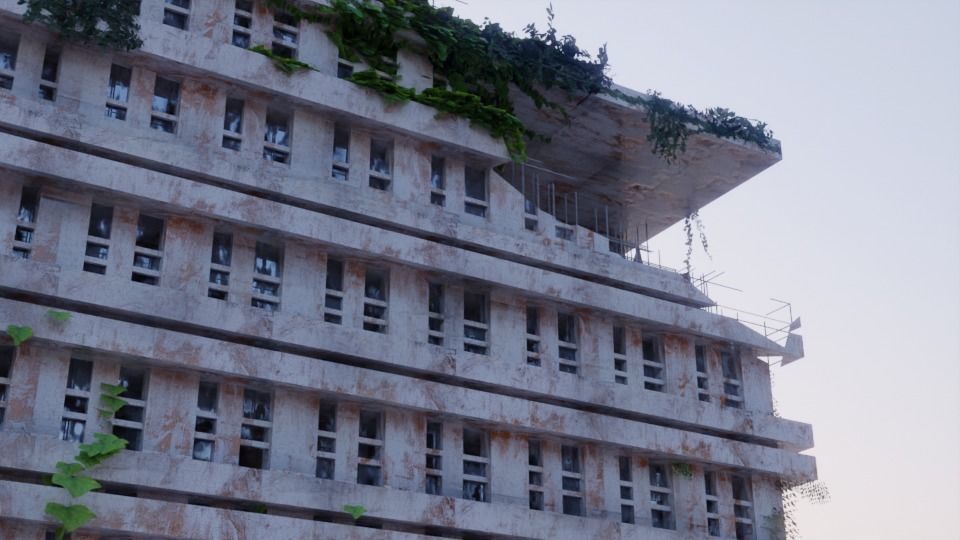 Apocalyptic City 3D model_1