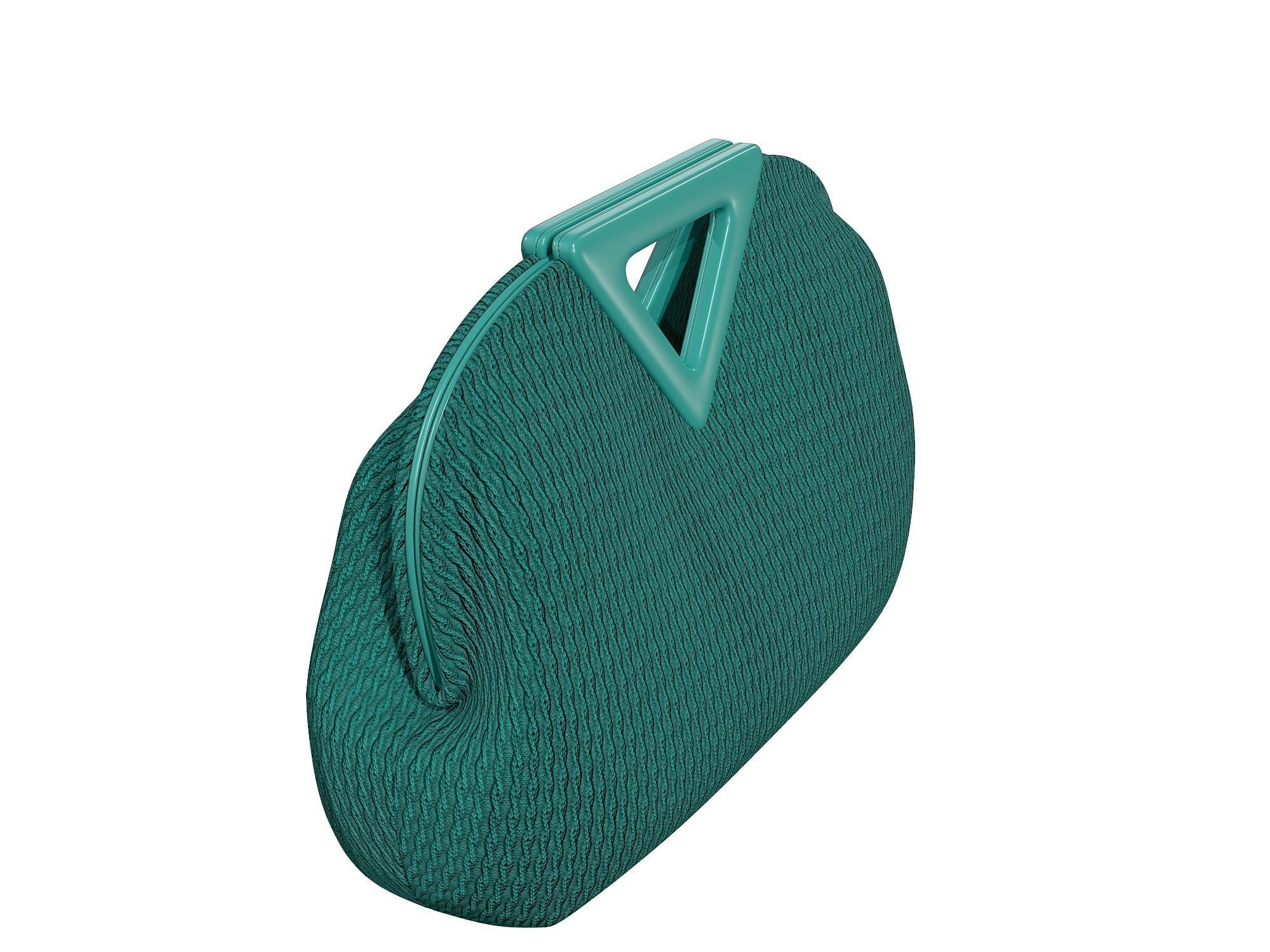 Bottega Veneta Medium Point Bag Mallard Fabric Low-poly 3D model_1