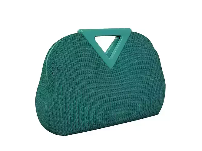 Bottega Veneta Medium Point Bag Mallard Fabric Low-poly 3D model