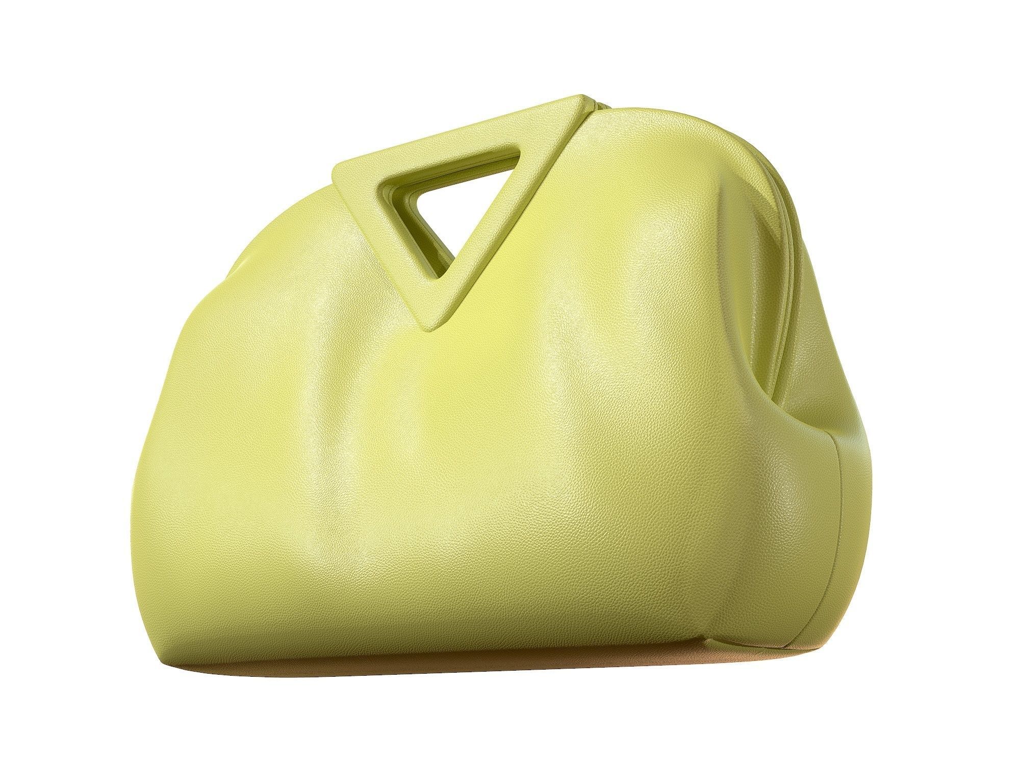 Bottega Veneta Medium Point Bag Seagrass Leather Low-poly 3D model_3