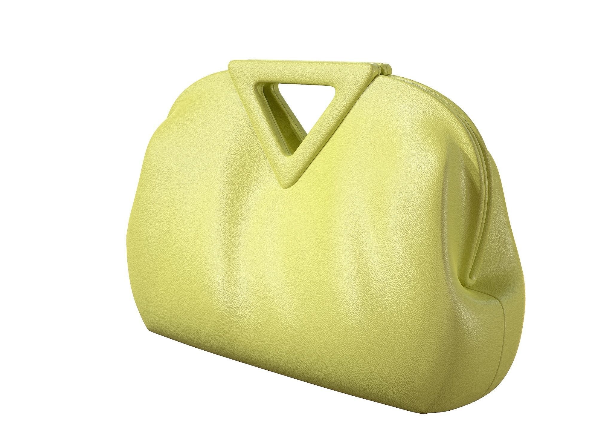 Bottega Veneta Medium Point Bag Seagrass Leather Low-poly 3D model_2