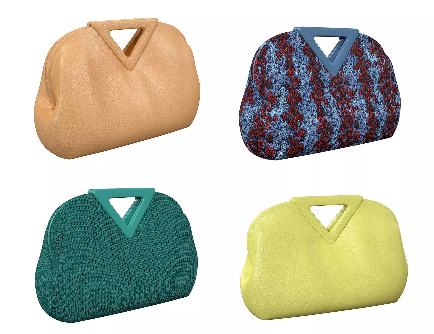 Bottega Veneta Medium Point Bags 3D Model Collection_0