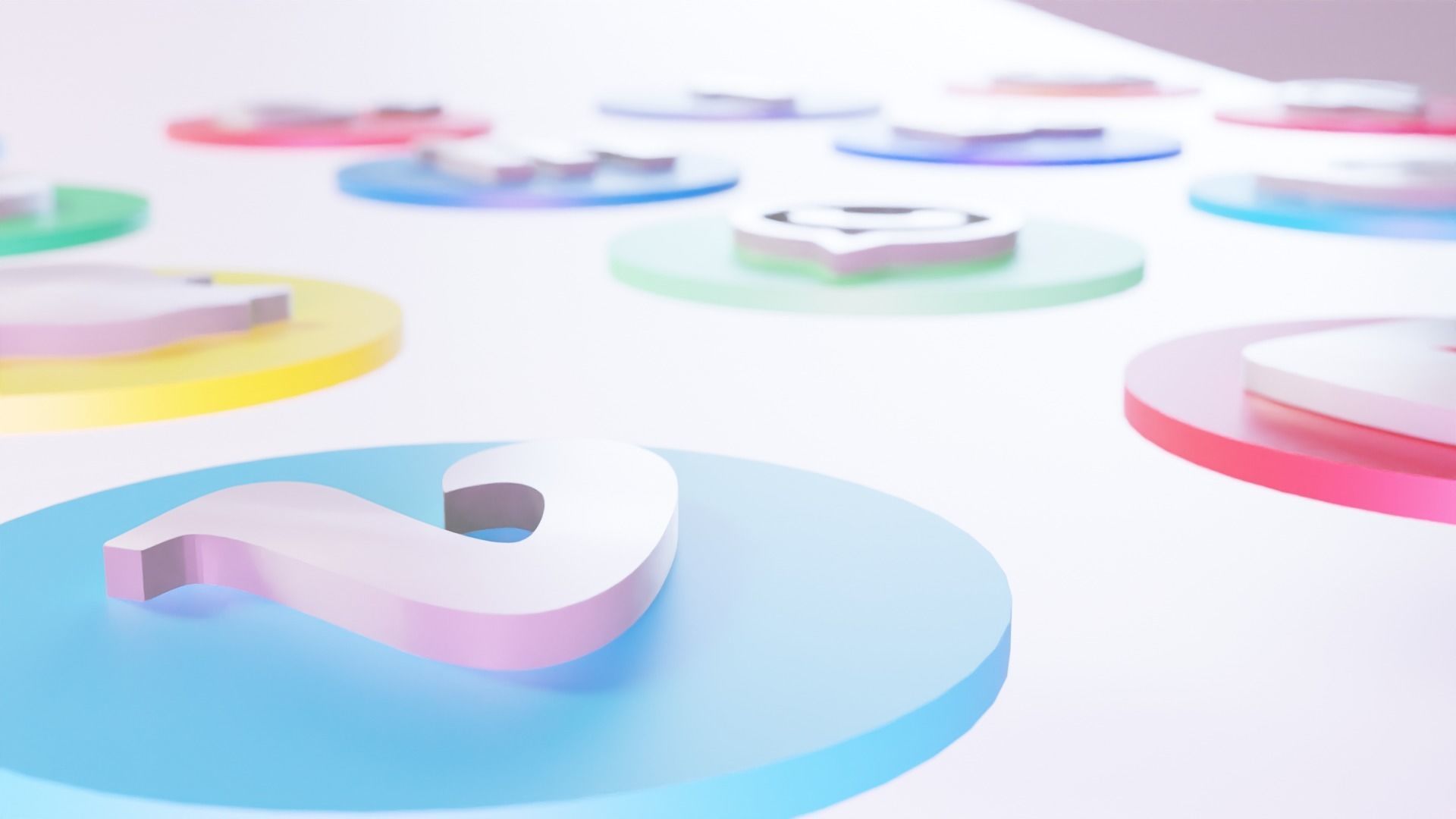 Social Media Platforms Icons 3D model_4