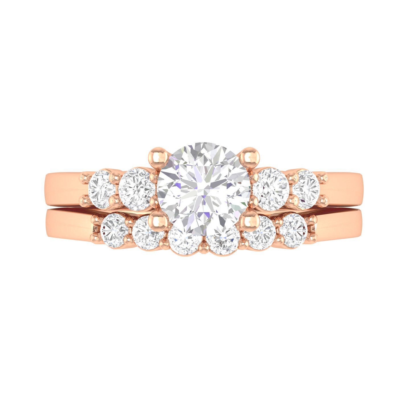 Solitaire Ring with Band - 138187 3D print model_1