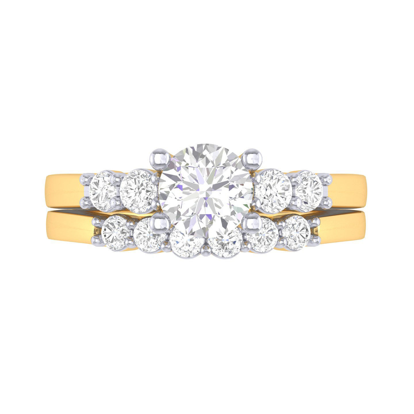 Solitaire Ring with Band - 138187 3D print model_8