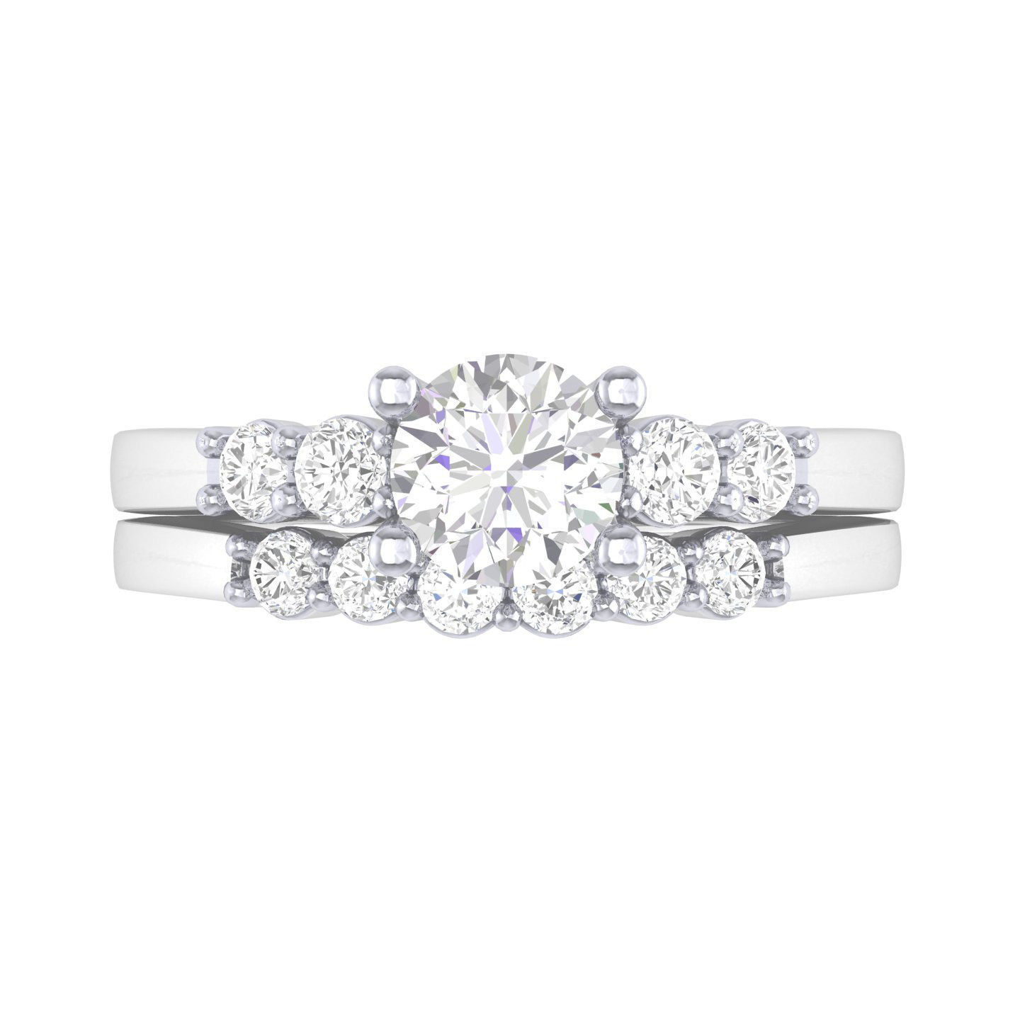 Solitaire Ring with Band - 138187 3D print model_4