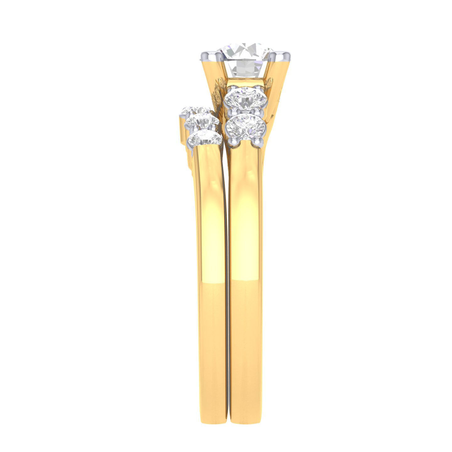 Solitaire Ring with Band - 137959 3D print model_10