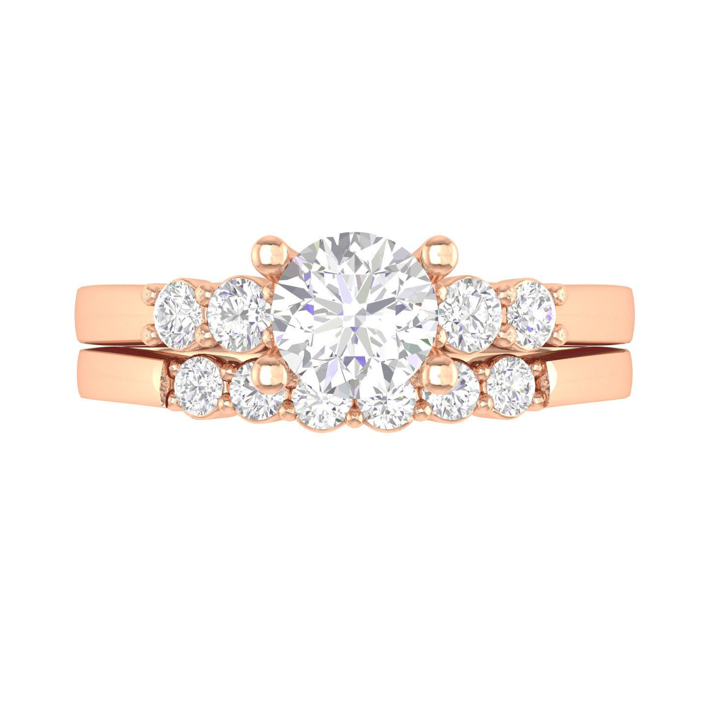 Solitaire Ring with Band - 137959 3D print model_1