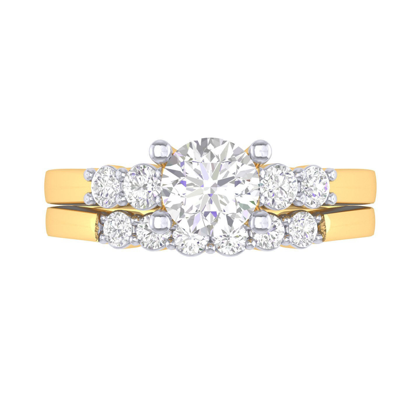 Solitaire Ring with Band - 137959 3D print model_8