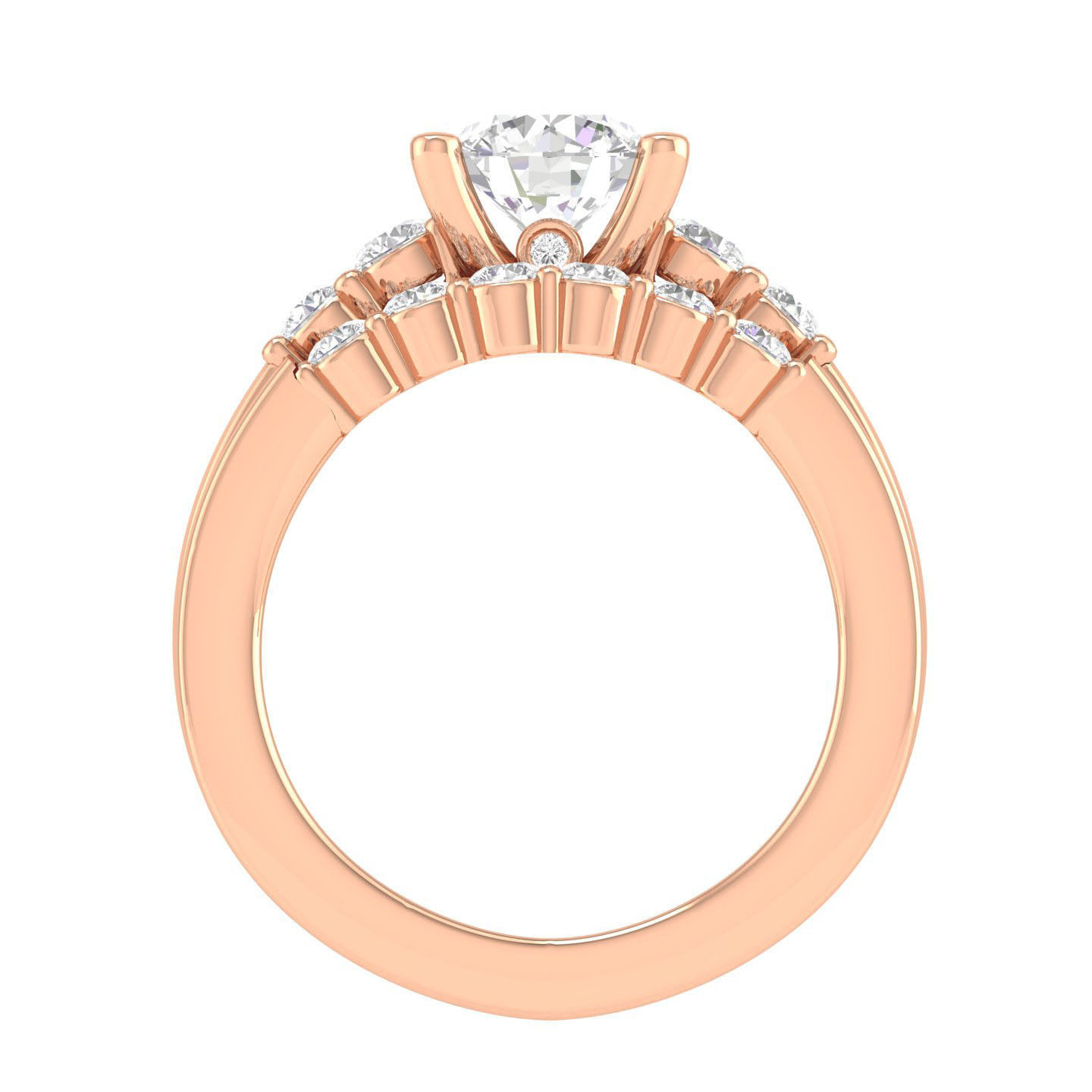 Solitaire Ring with Band - 137959 3D print model_2
