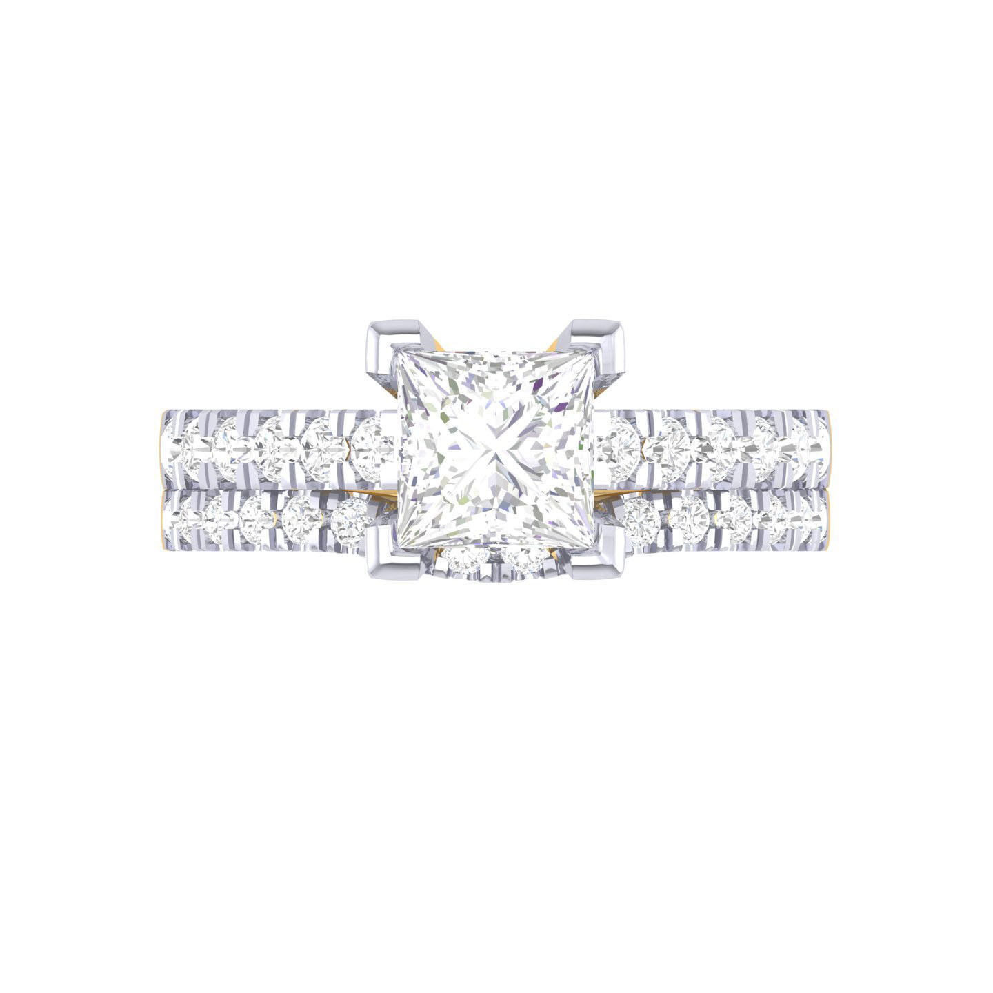 Solitaire Ring with Band - 137880 3D print model_8