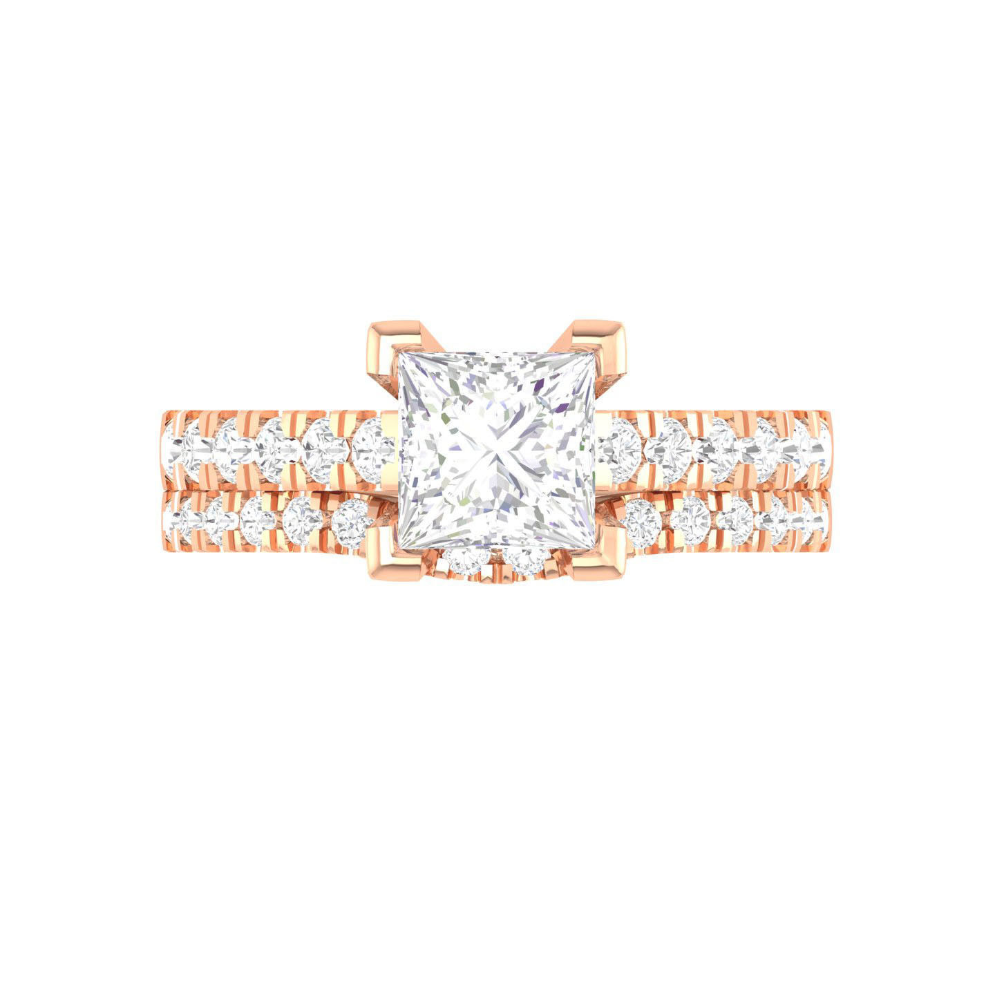 Solitaire Ring with Band - 137880 3D print model_1