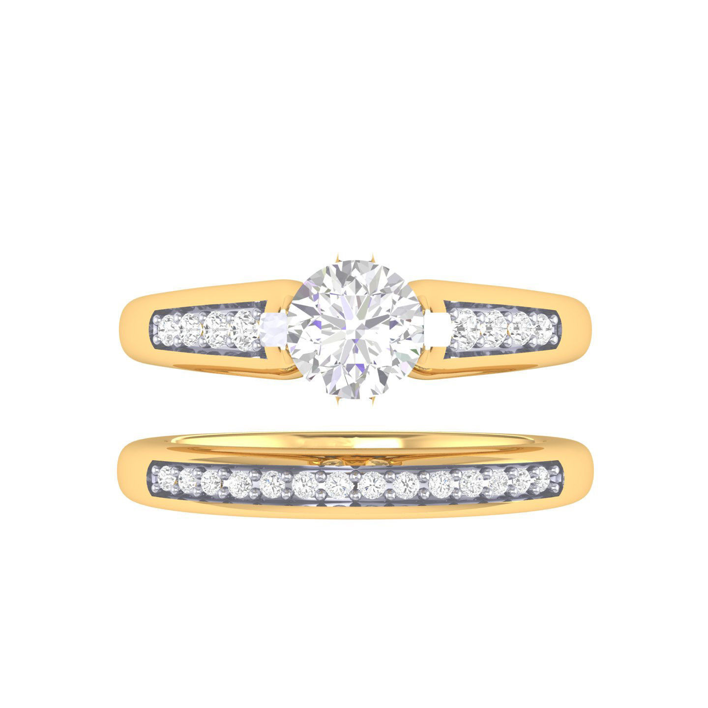 Solitaire Ring with Band - 137783 3D print model_8