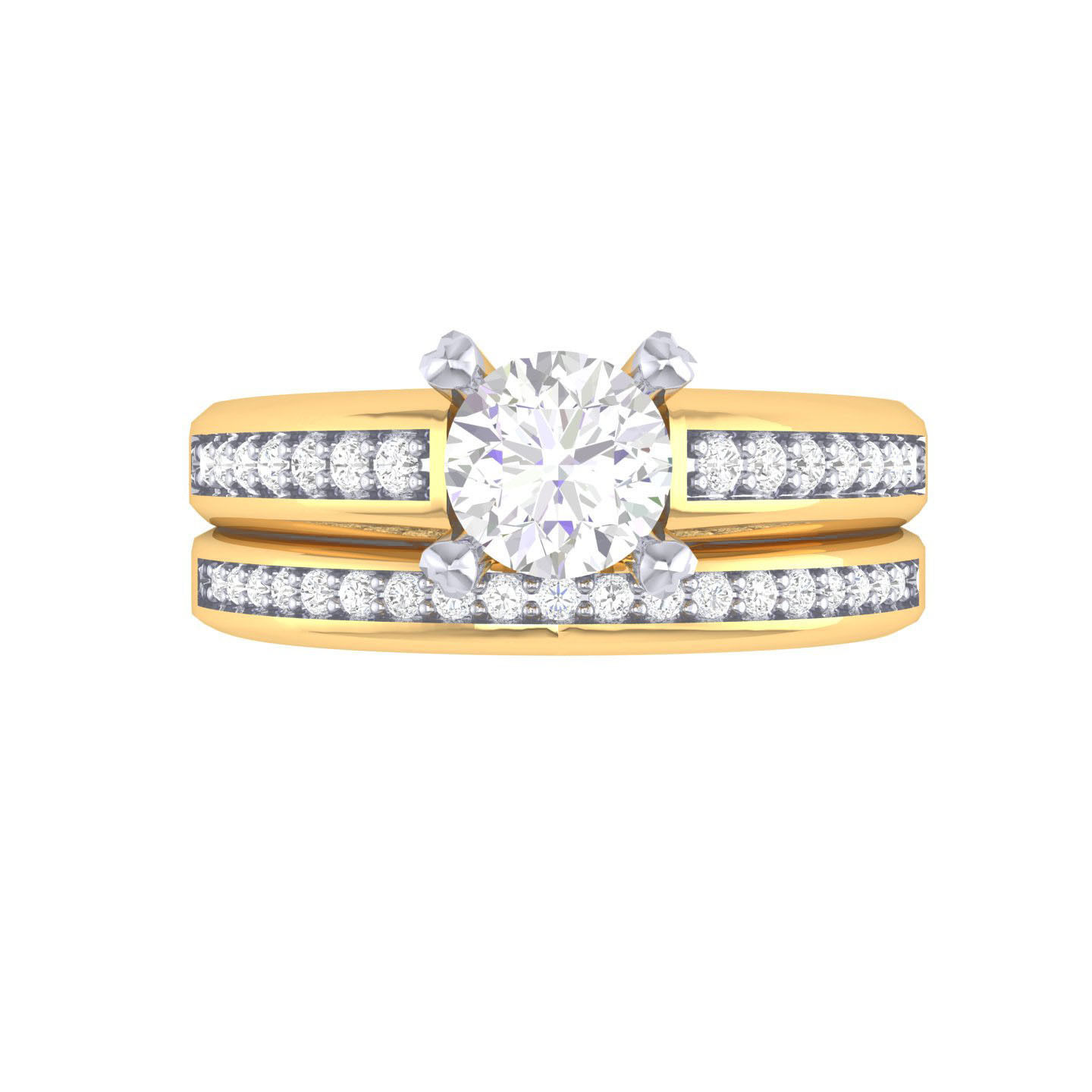 Solitaire Ring with Band - 137722 3D print model_8