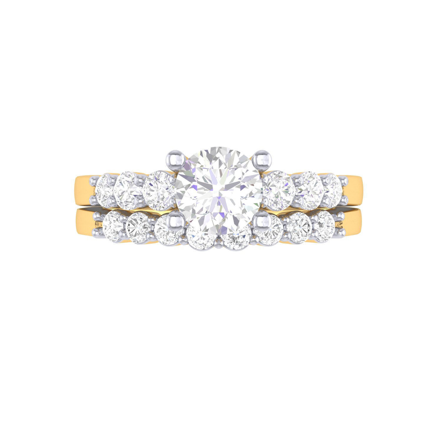 Solitaire Ring with Band - 137677 3D print model_8