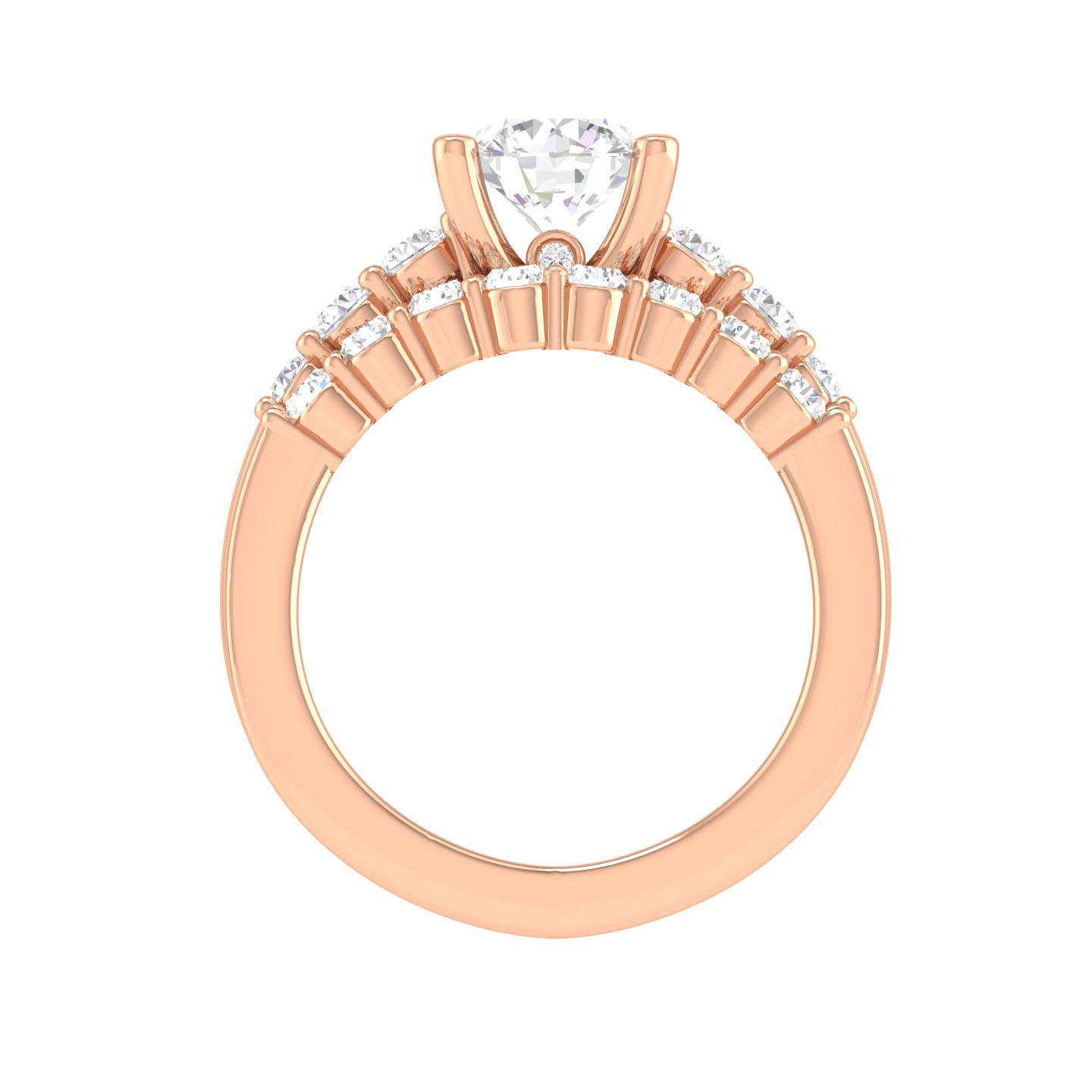 Solitaire Ring with Band - 137677 3D print model_2