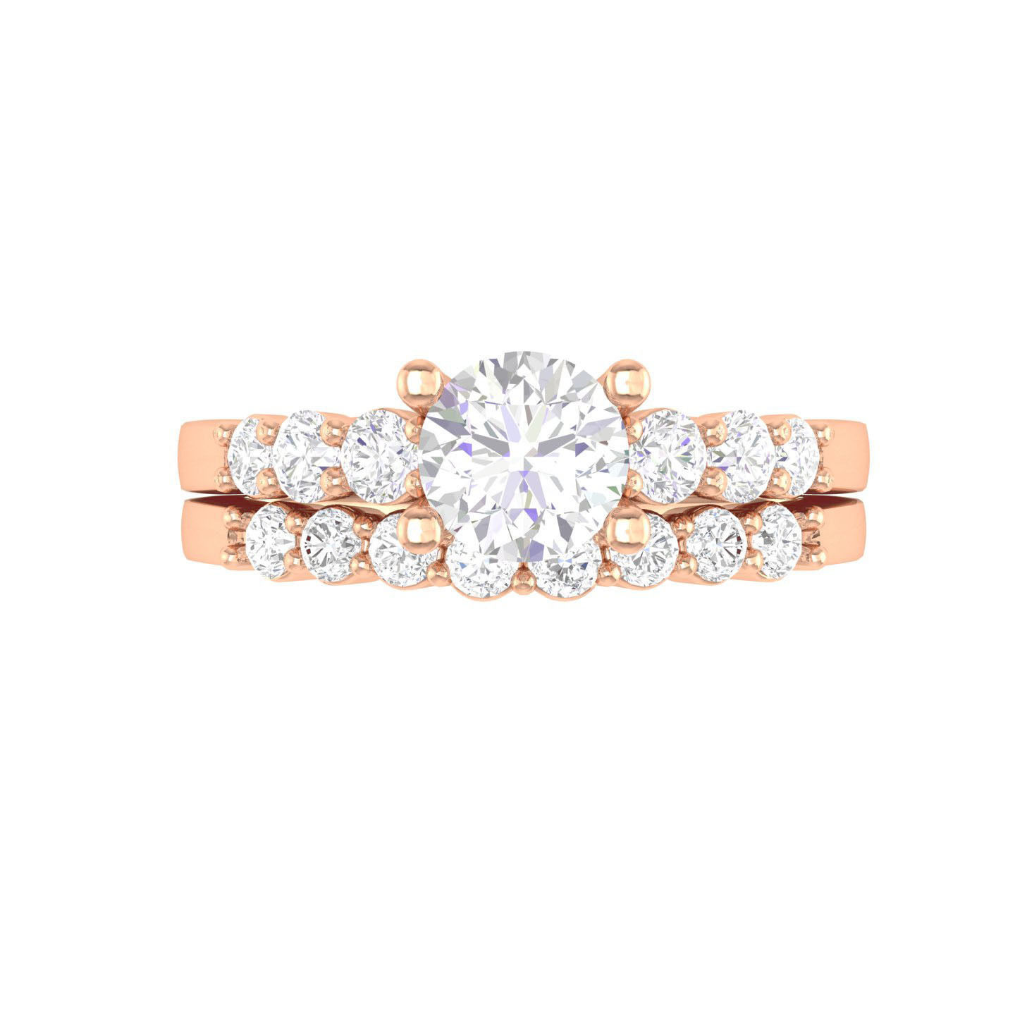 Solitaire Ring with Band - 137677 3D print model_1