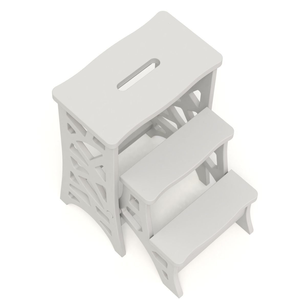Step Stool Chair V3 3D model_14