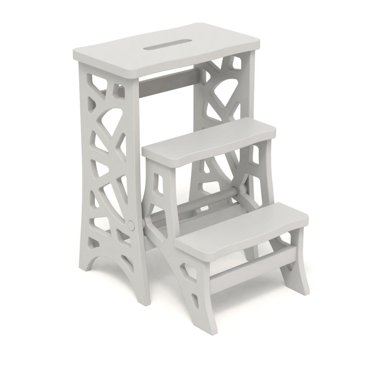 Step Stool Chair V3 3D model_10