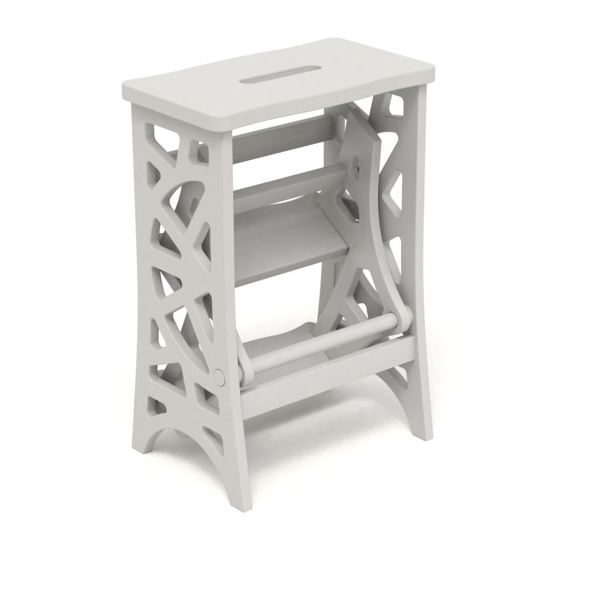 Step Stool Chair V3 3D model_11