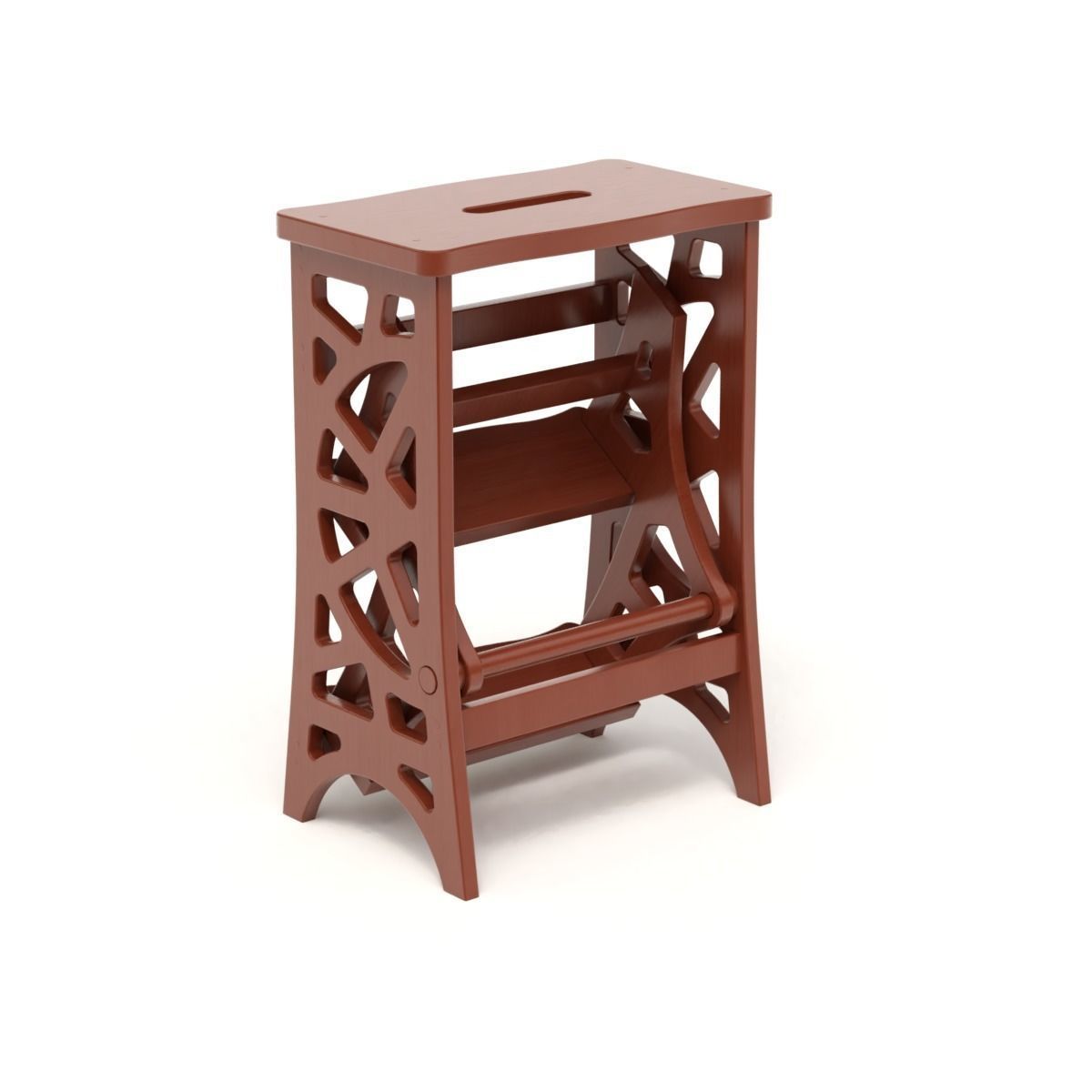 Step Stool Chair V3 3D model_3