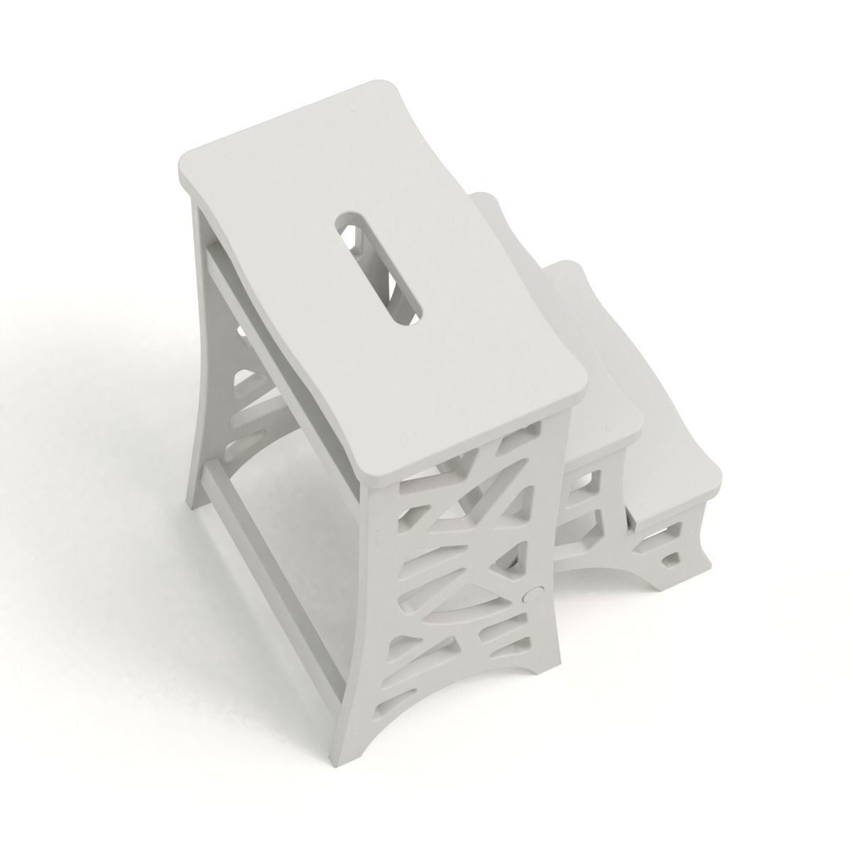 Step Stool Chair V3 3D model_13