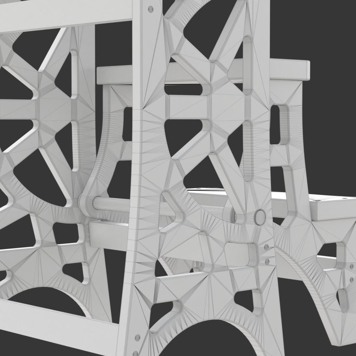 Step Stool Chair V3 3D model_23