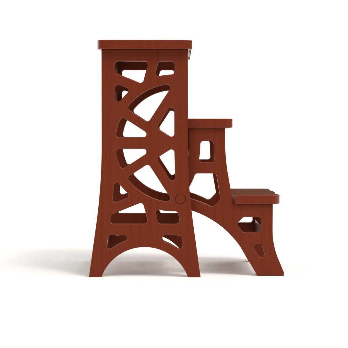 Step Stool Chair V3 3D model_8