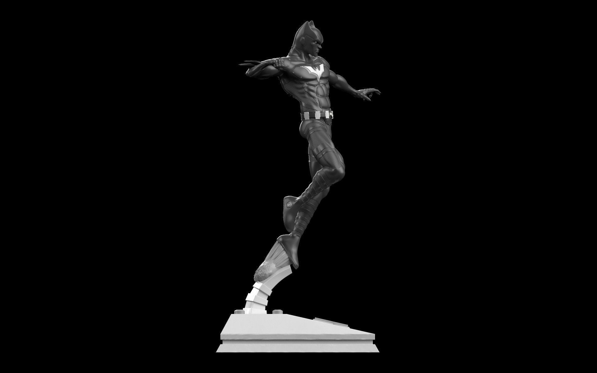 Fanart BATMAN BEYOND - Statue 3D print model_15