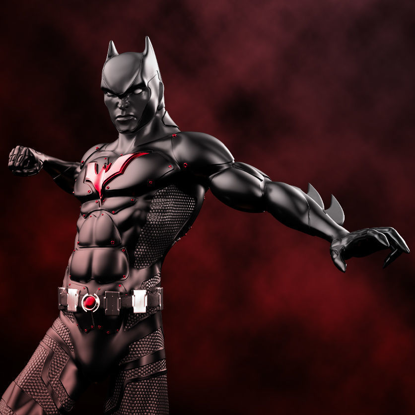Fanart BATMAN BEYOND - Statue 3D print model_8