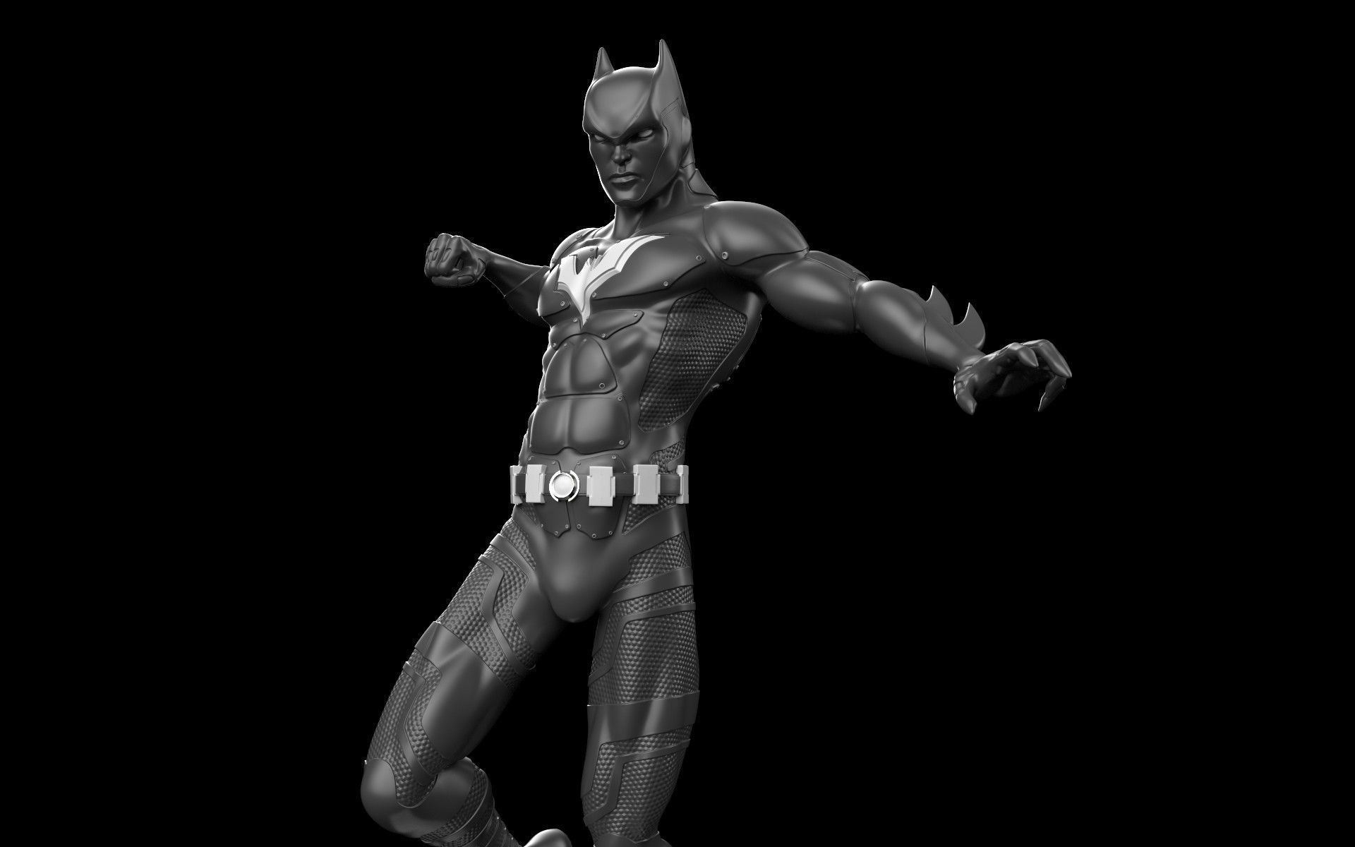 Fanart BATMAN BEYOND - Statue 3D print model_17